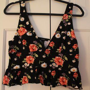 Forever 21 Floral Crop Top